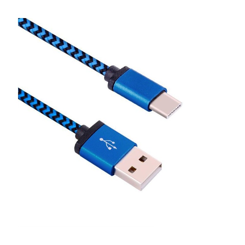 Modro černý kabel USB 2.0 - USB-C 3.1 1m - ✔️ cena, recenze | Mikrovahy.cz